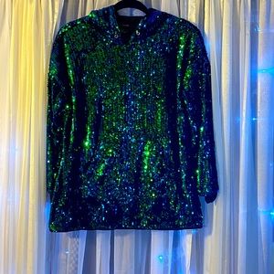 Mermaid sequin heavy hoodie